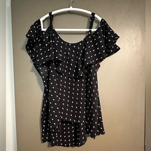 Torrid polka dot blouse